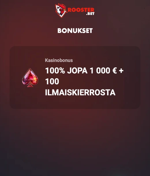Rekisteröityminen RoosterBet Casino Suomessa